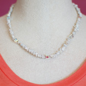 White Heishi Necklace