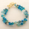 Navette Double Bracelet shown in Ocean