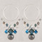 Chandelier Hoop Earrings in Sterling Silver Chambray.