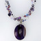 Purple Velvet Double Necklace