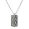 Judith Jack Marcasite Dog Tag Necklace