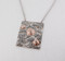 Two-Tone Floral Pendant Necklace