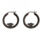Marcasite Hoop Earrings with Side Detail