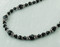 Basic Necklace in Sterling Silver Jet (Black)