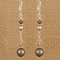 Crystal Dangle Earrings in Sterling Silver Sandy Beach