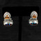Azotic Topaz & Canary Topaz Post Earrings