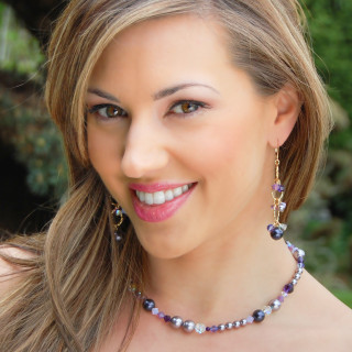 Eclectic Necklace shown in 18K Gold Vermeil Concord. Shown with Concord Cluster Earrings.