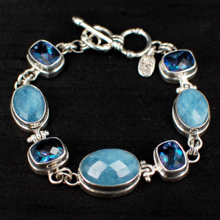 Neptune Topaz & Aquamarine Bracelet