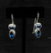 Azotic Blue Topaz Marquis & Oval Earrings