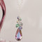 Teardrop Cluster Necklace in Glass Slipper