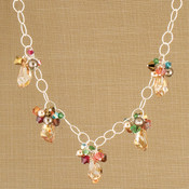 Polygon Cluster Necklace in Goddess
