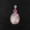 Rose Quartz & Pink Topaz Pendant