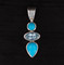 Turquoise & Blue Topaz Pendant