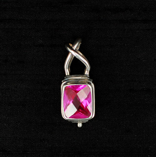 Rose Corrundum Pendant