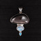 Rainbow Obsidian, Moonstone & Labradorite Pendant