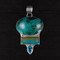 Chrysocolla & Blue Topaz Pendant