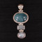 Aquamarine & Drusy Pendant