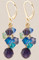 Crystal Cluster Earrings in 18k Gold Vermeil Catalina