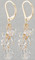 Crystal Cluster Earrings in 18k Gold Vermeil Crystal (Clear)