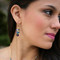 Crystal Cluster Earrings in 18k Gold Vermeil Catalina