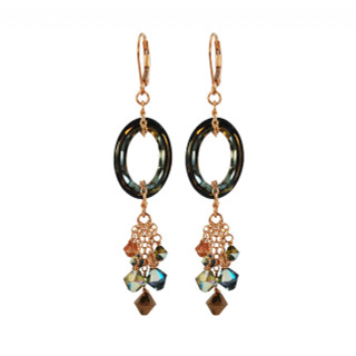 Cosmic Crystal Tabac Earrings