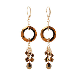 Cosmic Crystal Dorado Earrings