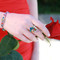 Cluster Ring in Sterling Silver Multi