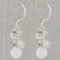 Crushed Ice Crystal Cluster Earrings