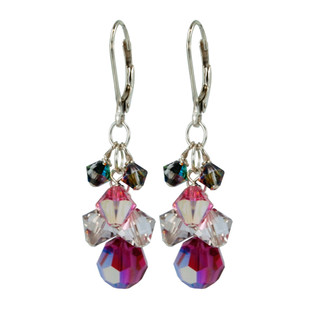 Love Struck Crystal Cluster Earrings