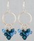Ring Cluster Earrings in Sterling Silver Icicle