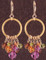 Ring Cluster Earrings in 18k Gold Vermeil Cabrina