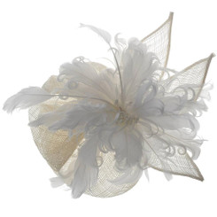 White Slide in Fascinator