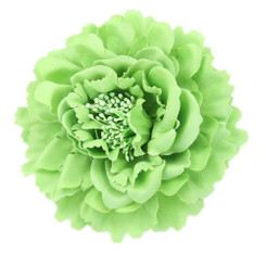 Green Peony flower fascinator