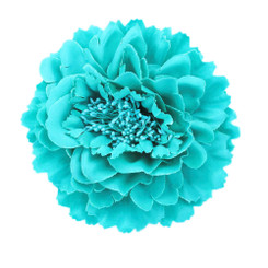 Turquoise Peony flower fascinator