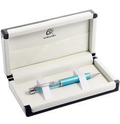 Chunky Crystal Filled Ballpoint Pen With Gift Box