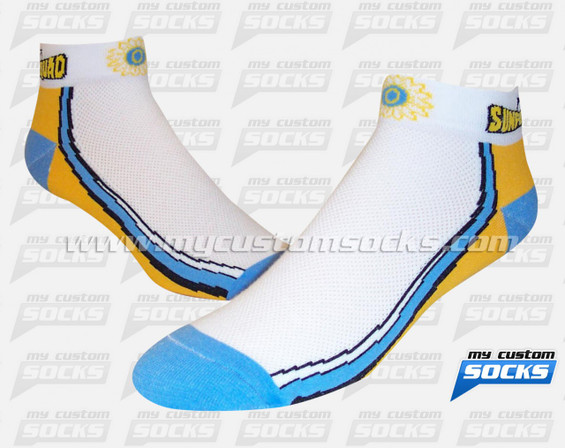 Custom Socks Bikefit Sunflower | Custom Socks Factory