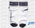 Custom Socks: Blue Competition Cycles Gray