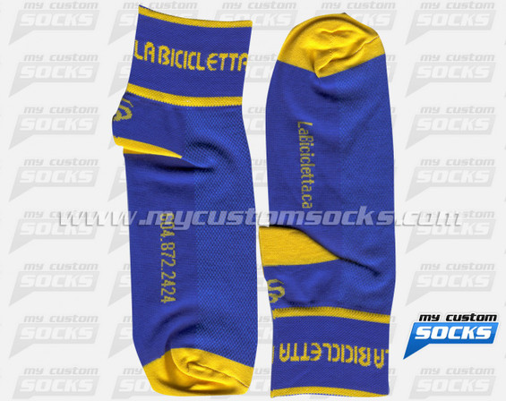 Custom La Bicicletta Bike Shop Socks