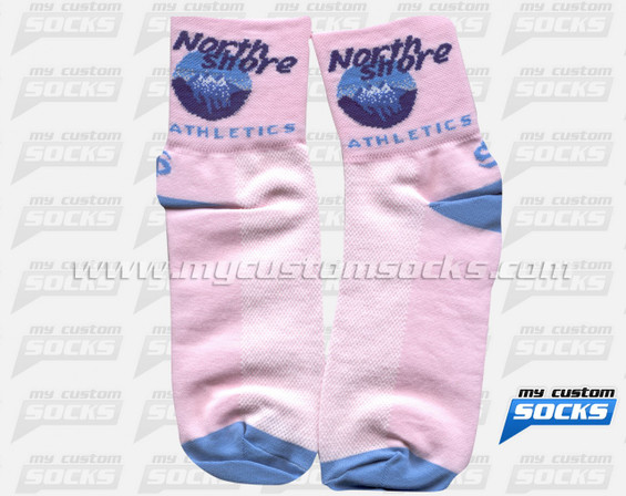 Custom North Shore Athletics Pink Socks