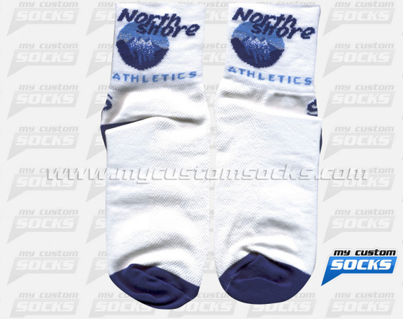 Custom North Shore Athletics White Socks