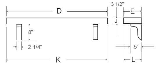 Dimension Guide for Decorative Mantel Shelves