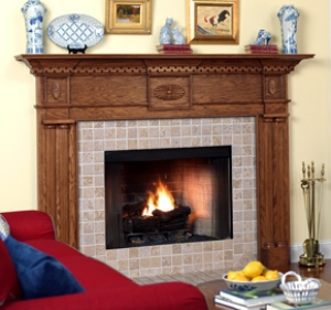 With over thirty heirloom quality fireplace mantel surround designs from which to choose