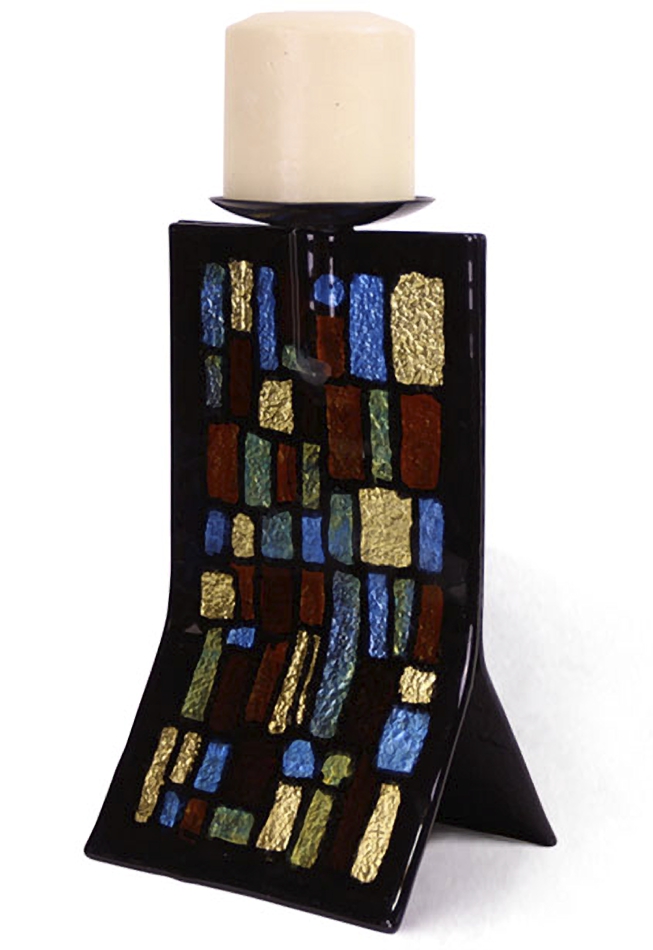 Stained Glass Window Inspired Fused Glass Candleholderorary-candle-holder-10x5.jpg