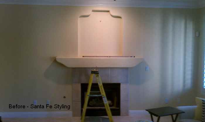 Room Makeover with Chalkville Mantel - Before Image