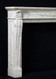 Auguste marble mantel corner view