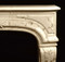 Authentic Louis VIV design styling throughout this Marble Mantel