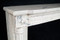 French Mantel in Carrara White Marble