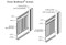 Classic Beadboard component parts diagram and dimension diagram
