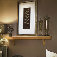 The Bellemy mantel in Oak comes with two corbels at no additional price