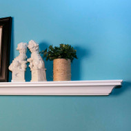 Customize the length and the depth, front to back, on the Collinsville Mantel Shelf